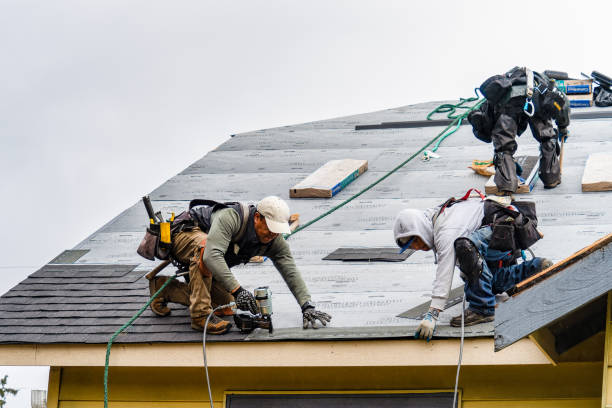 Professional Roofing technician working in Newfoundland, NJ